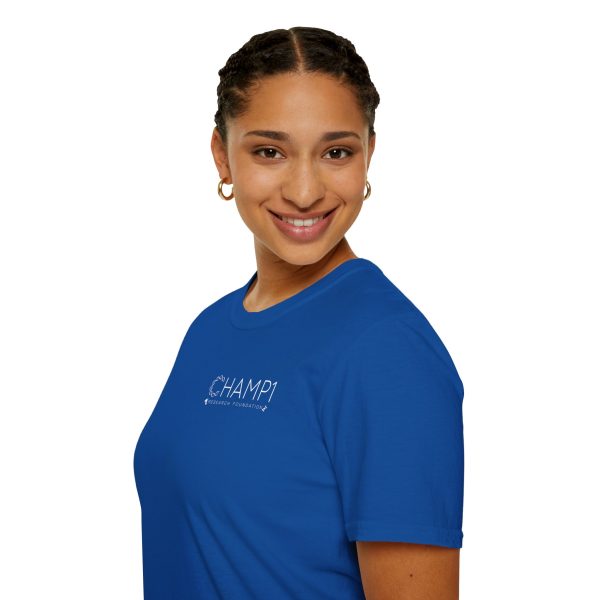 Unisex CHAMP1 Logo Tee (Blue) - Image 9