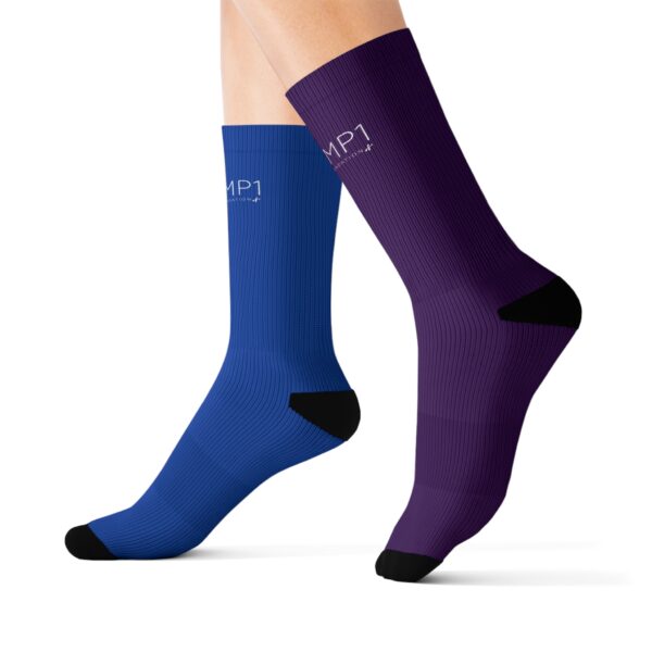 CHAMP1 Odd Socks (1 Purple Sock & 1 Blue Sock)