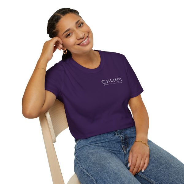 Unisex CHAMP1 Logo Tee (Purple) - Image 10