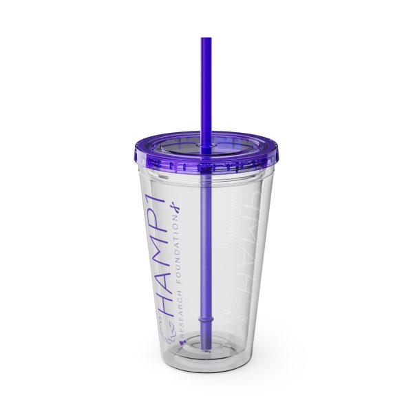 Awareness Day CHAMP1 Tumbler with Straw, 16oz - Image 4