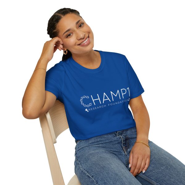 Unisex CHAMP1 Large Logo Tee (Blue) - Image 10