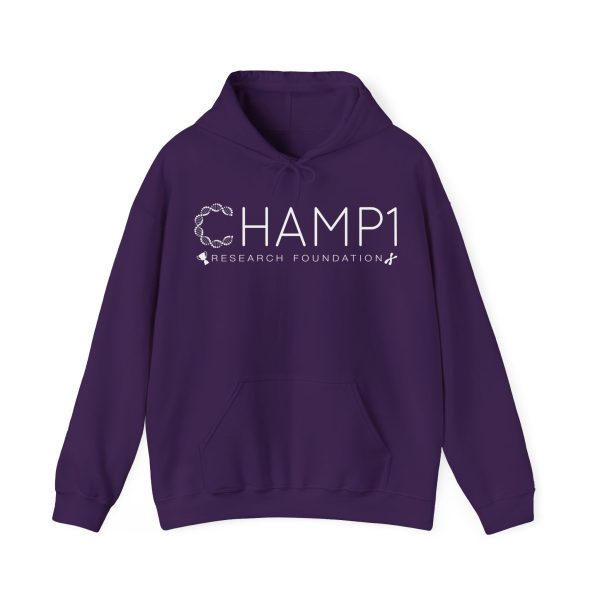 Unisex Hooded CHAMP1 Logo Sweatshirt (Blue or Purple) - Image 15