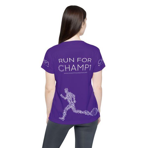 Women's CHAMP1 Running Tee (Purple) - Image 4