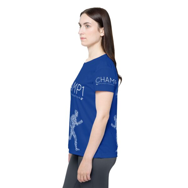 Women's CHAMP1 Running Tee (Blue) - Image 5