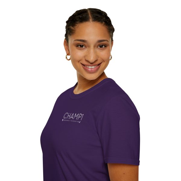 Unisex CHAMP1 Logo Tee (Purple) - Image 9