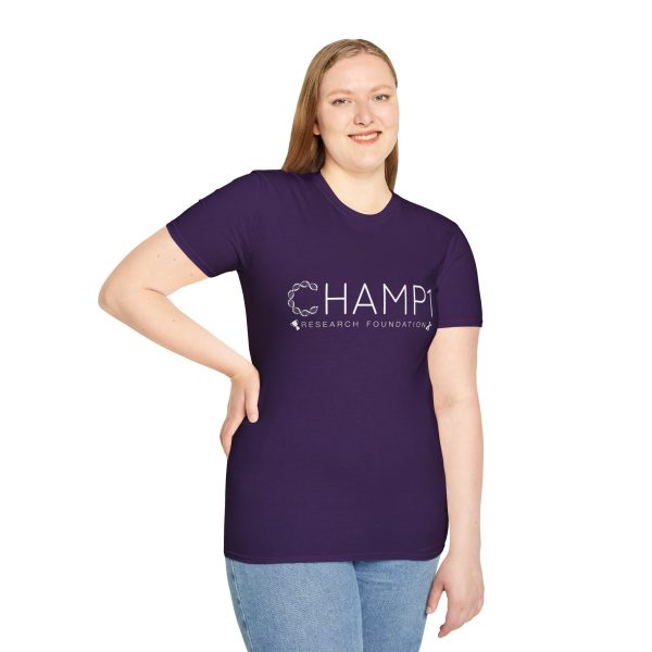 Unisex CHAMP1 Large Logo Tee (Purple) - Image 5