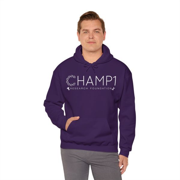 Unisex Hooded CHAMP1 Logo Sweatshirt (Blue or Purple) - Image 14