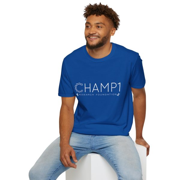 Unisex CHAMP1 Large Logo Tee (Blue) - Image 12