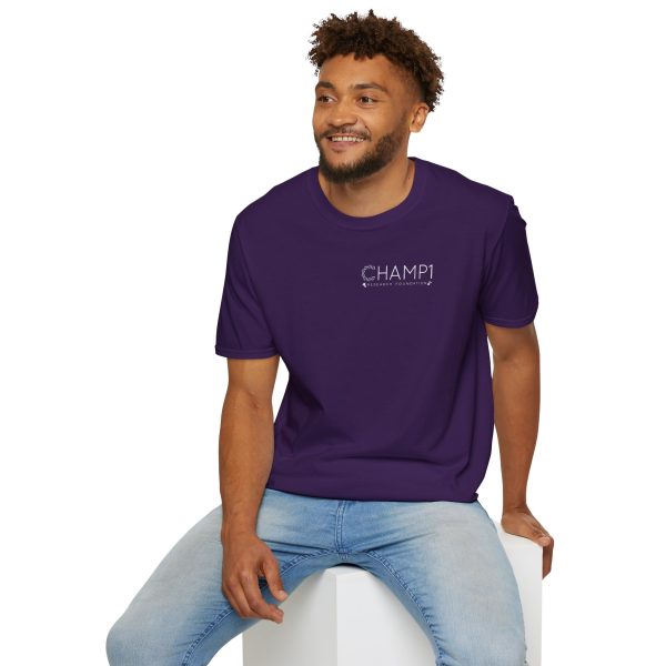 Unisex CHAMP1 Logo Tee (Purple) - Image 12