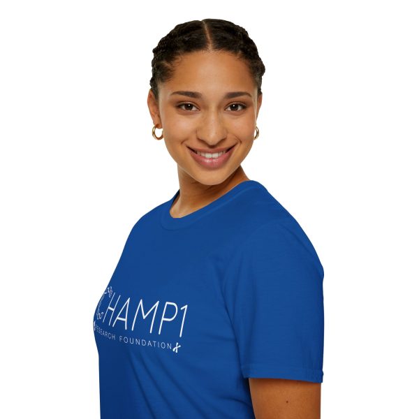 Unisex CHAMP1 Large Logo Tee (Blue) - Image 9