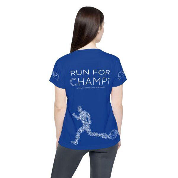 Women's CHAMP1 Running Tee (Blue) - Image 4