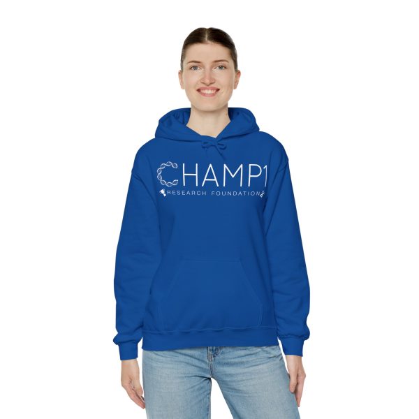 Unisex Hooded CHAMP1 Logo Sweatshirt (Blue or Purple) - Image 9