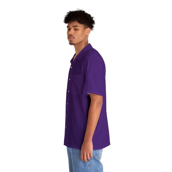 CHAMP1 Logo Button Up Shirt (Purple) - Image 6