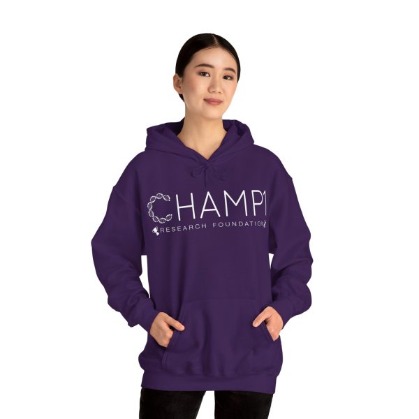 Unisex Hooded CHAMP1 Logo Sweatshirt (Blue or Purple) - Image 20