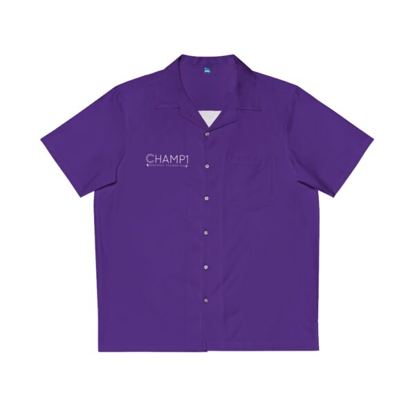 CHAMP1 Logo Button Up Shirt (Purple) - Image 2