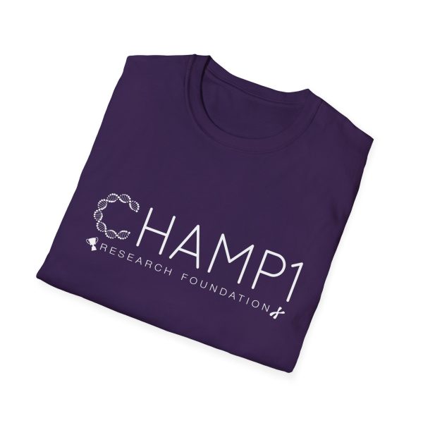 Unisex CHAMP1 Large Logo Tee (Purple) - Image 4