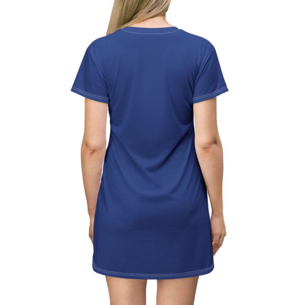 CHAMP1 Logo T-Shirt Dress (Blue) - Image 4