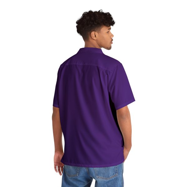 CHAMP1 Logo Button Up Shirt (Purple) - Image 4