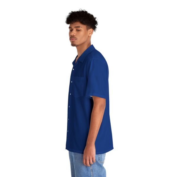 CHAMP1 Logo Button Up Shirt (Blue) - Image 6