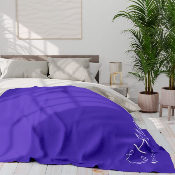 CHAMP1 Arctic Fleece Blanket (Purple) - Image 5