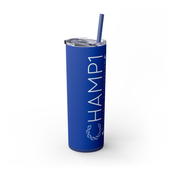 Skinny Tumbler with Straw, 20oz (Blue) - Image 3