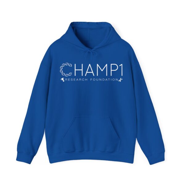 Unisex Hooded CHAMP1 Logo Sweatshirt (Blue or Purple) - Image 2