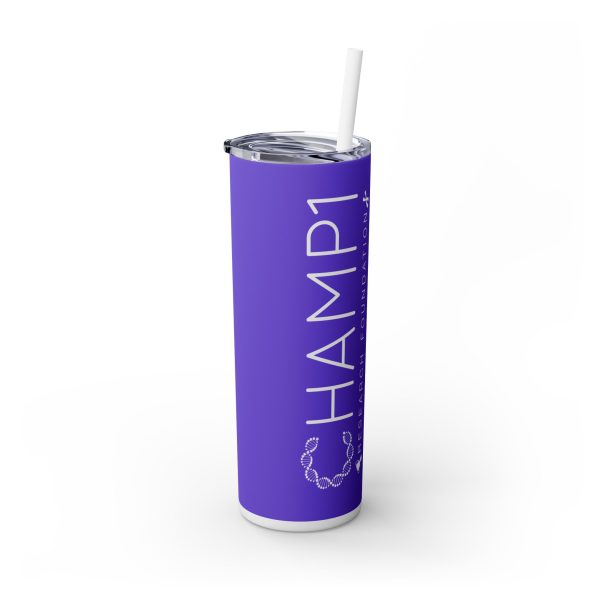 Skinny Tumbler with Straw, 20oz (Purple) - Image 3