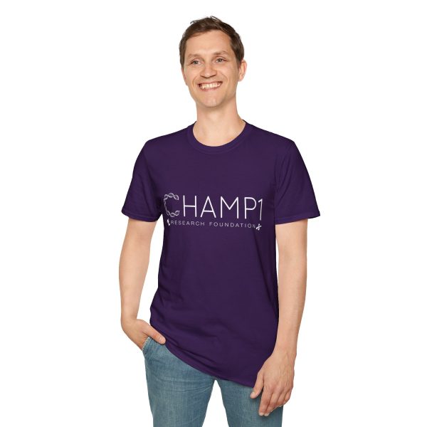 Unisex CHAMP1 Large Logo Tee (Purple) - Image 7