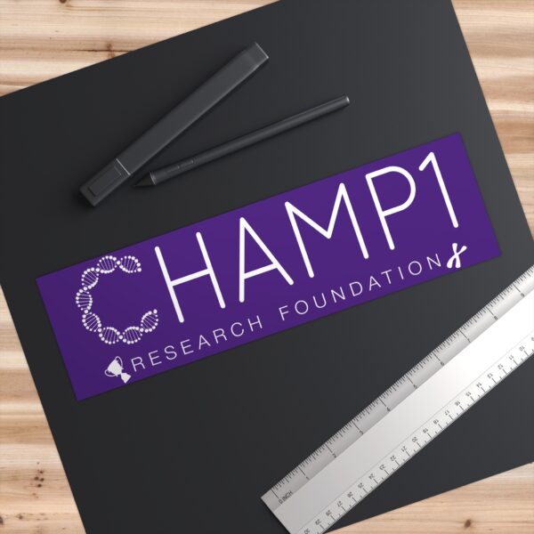 CHAMP1 Bumper Sticker (Purple)