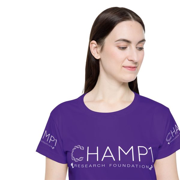 Women's CHAMP1 Running Tee (Purple) - Image 7