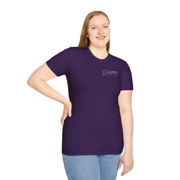 Unisex CHAMP1 Logo Tee (Purple) - Image 5