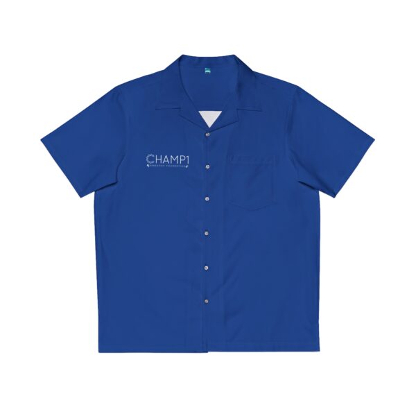 CHAMP1 Logo Button Up Shirt (Blue) - Image 2