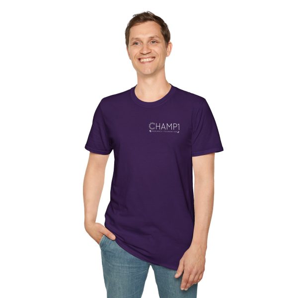 Unisex CHAMP1 Logo Tee (Purple) - Image 7