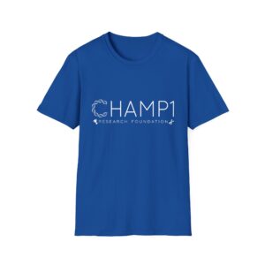 Unisex CHAMP1 Large Logo Tee (Blue)