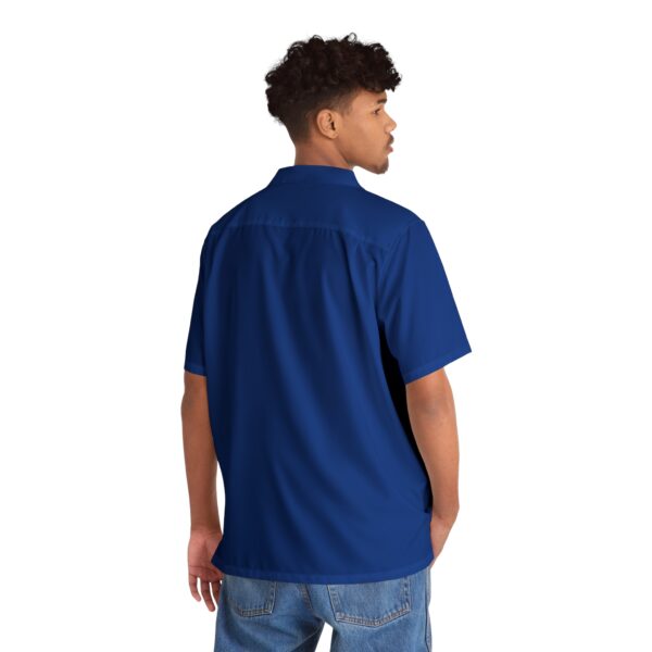 CHAMP1 Logo Button Up Shirt (Blue) - Image 4