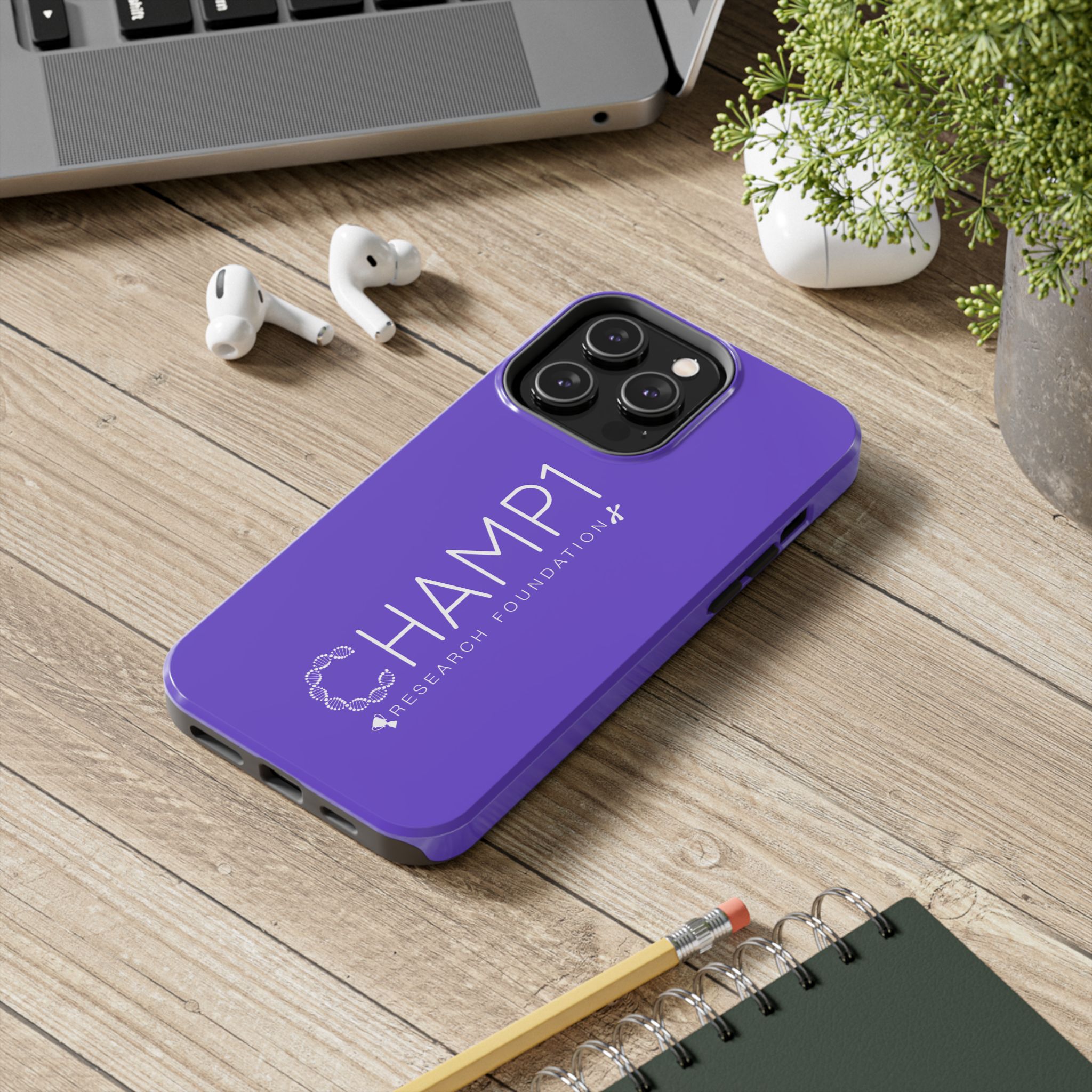 CHAMP1 Research Foundation Purple Tough Phone Case - Image 54