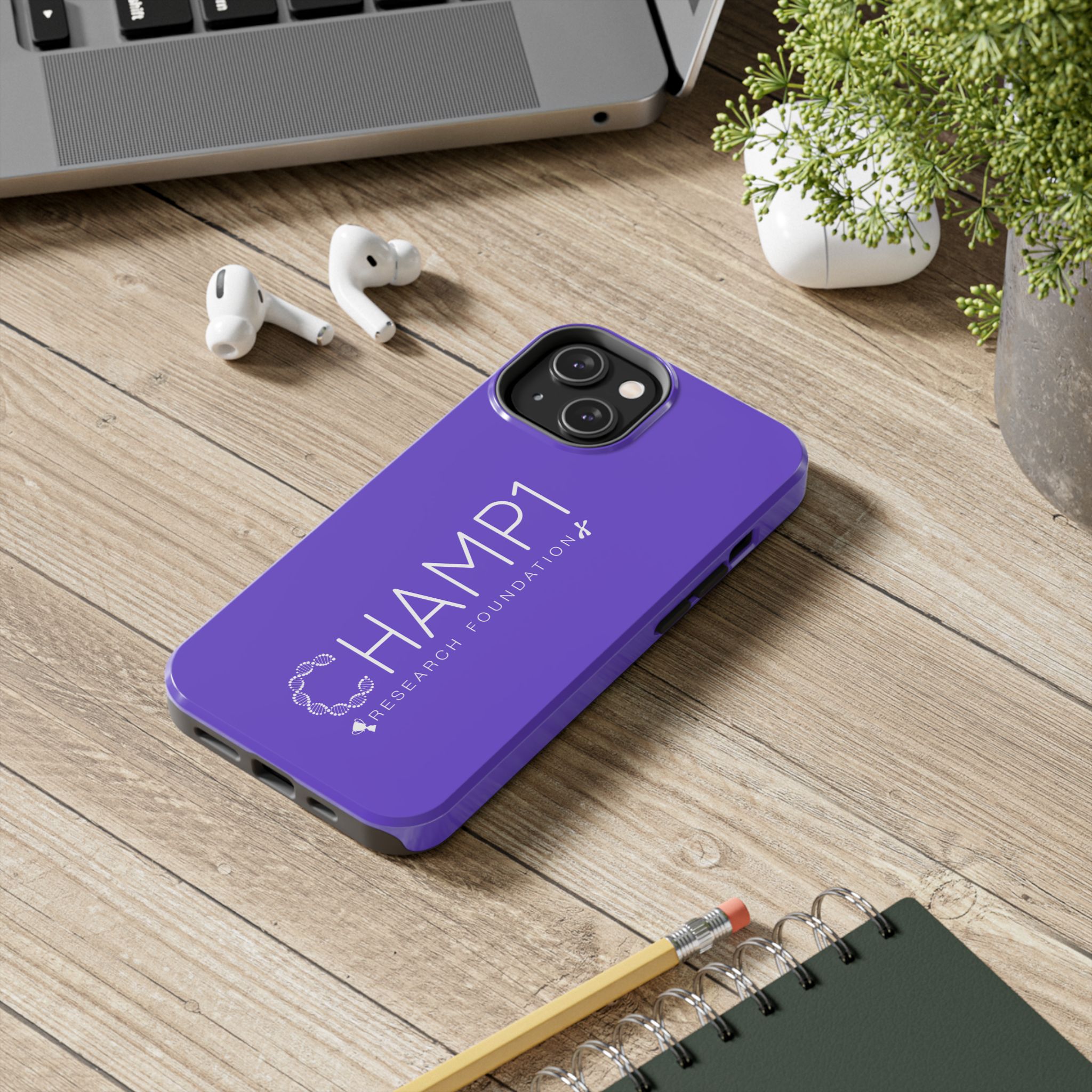 CHAMP1 Research Foundation Purple Tough Phone Case - Image 48