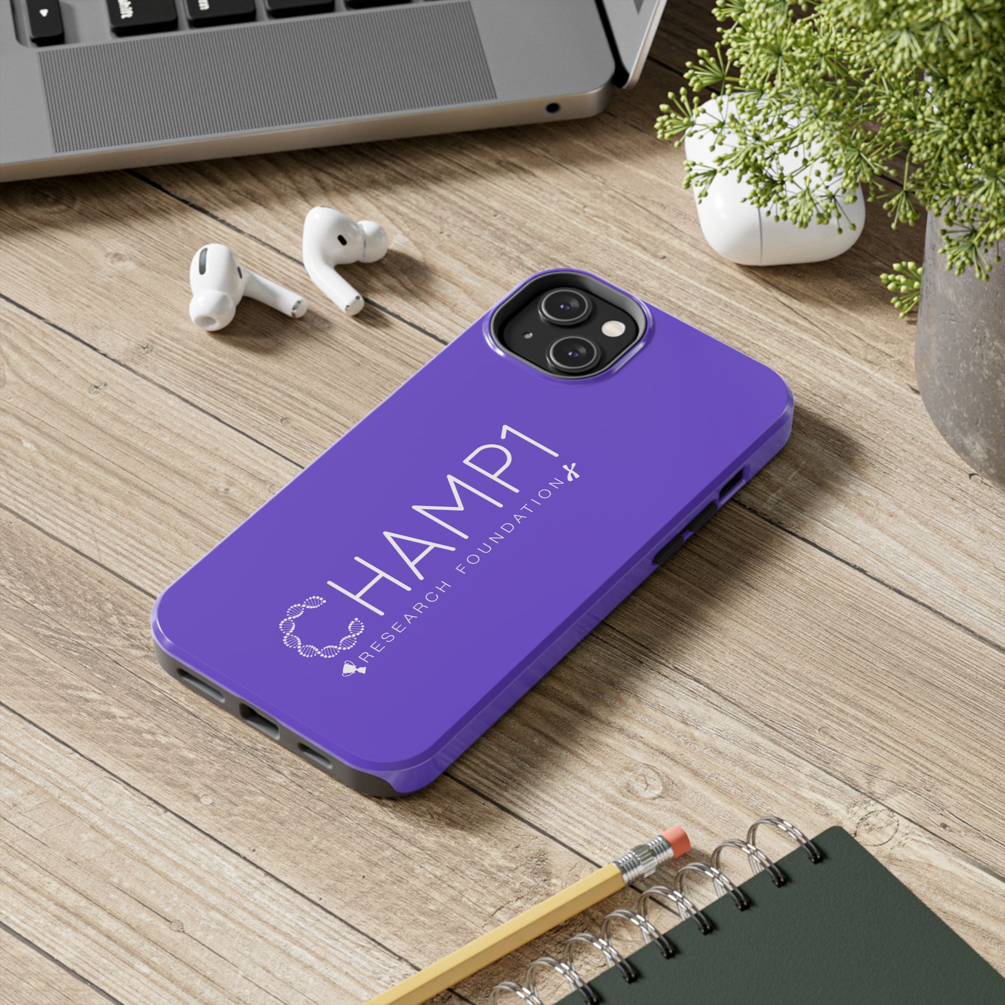 CHAMP1 Research Foundation Purple Tough Phone Case - Image 57
